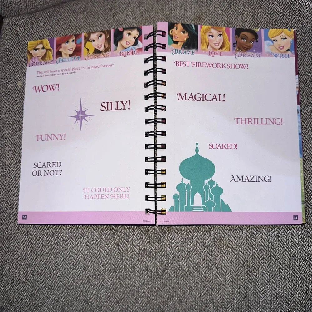 Disney World My Travels Princess Journal Disney Parks Exclusive Retired RARE HTF